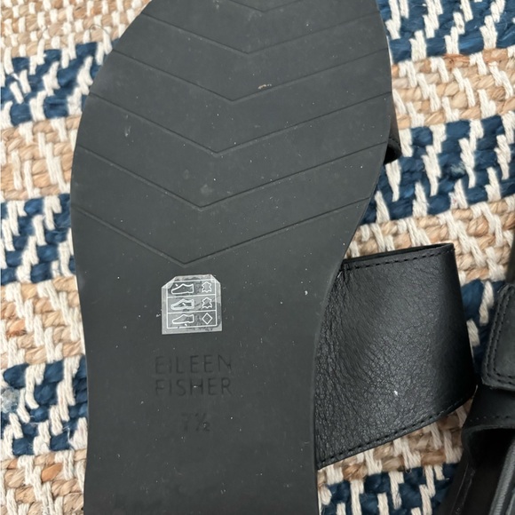 Eileen Fisher Dee Leather Slide Sandal size 7 1/2 - Picture 9 of 11